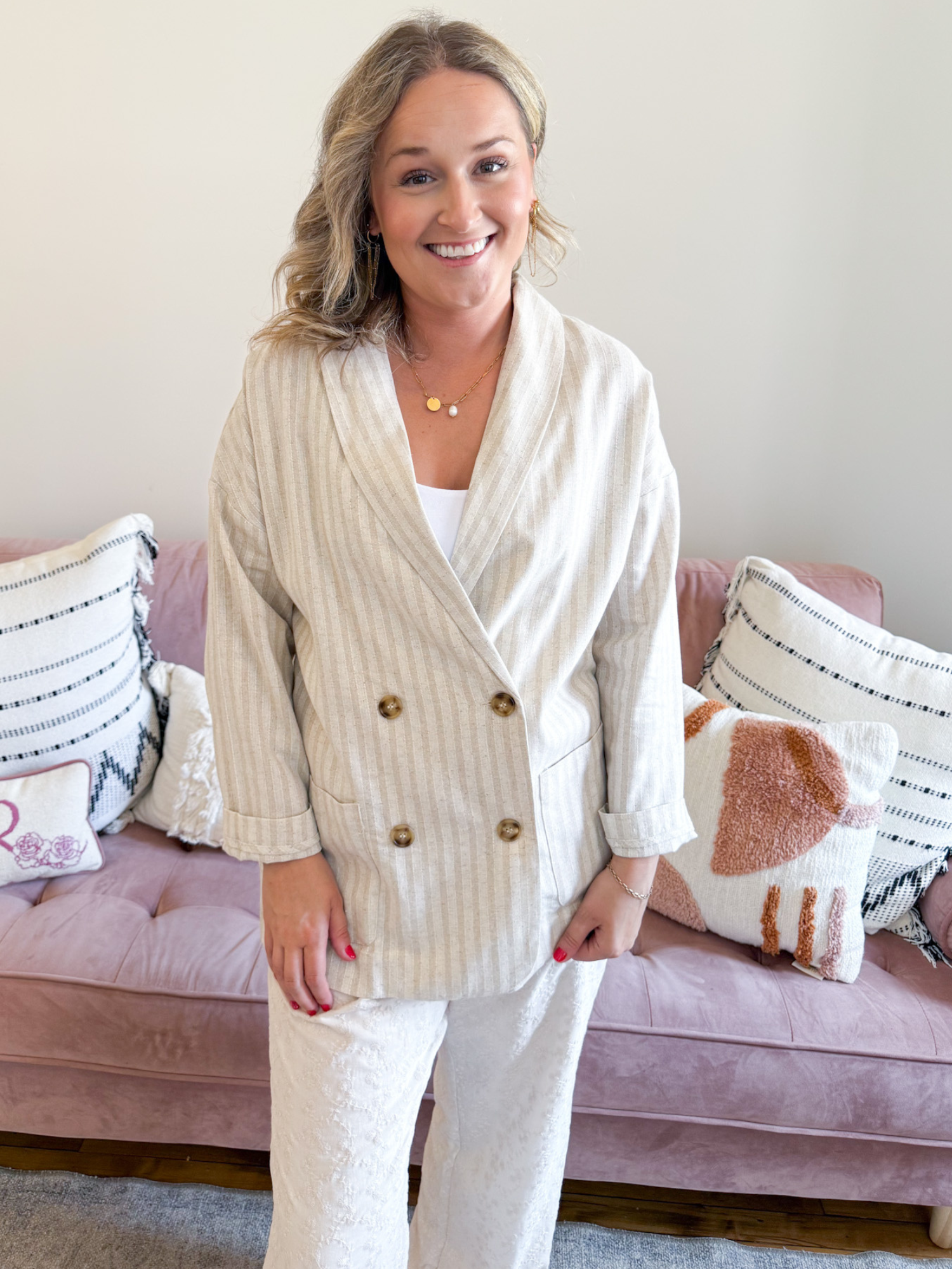 Ramona Striped Blazer