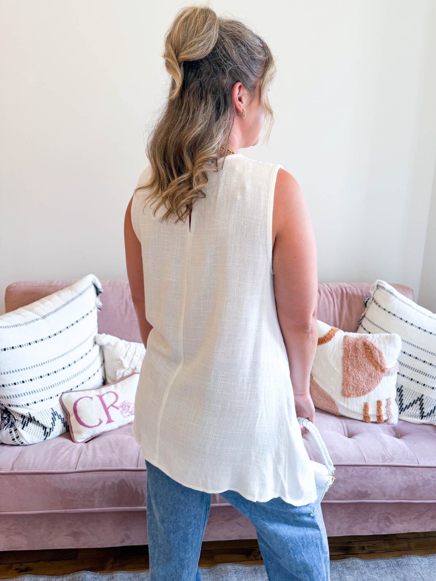 Aria Twist Tank Top - The Collective Rose