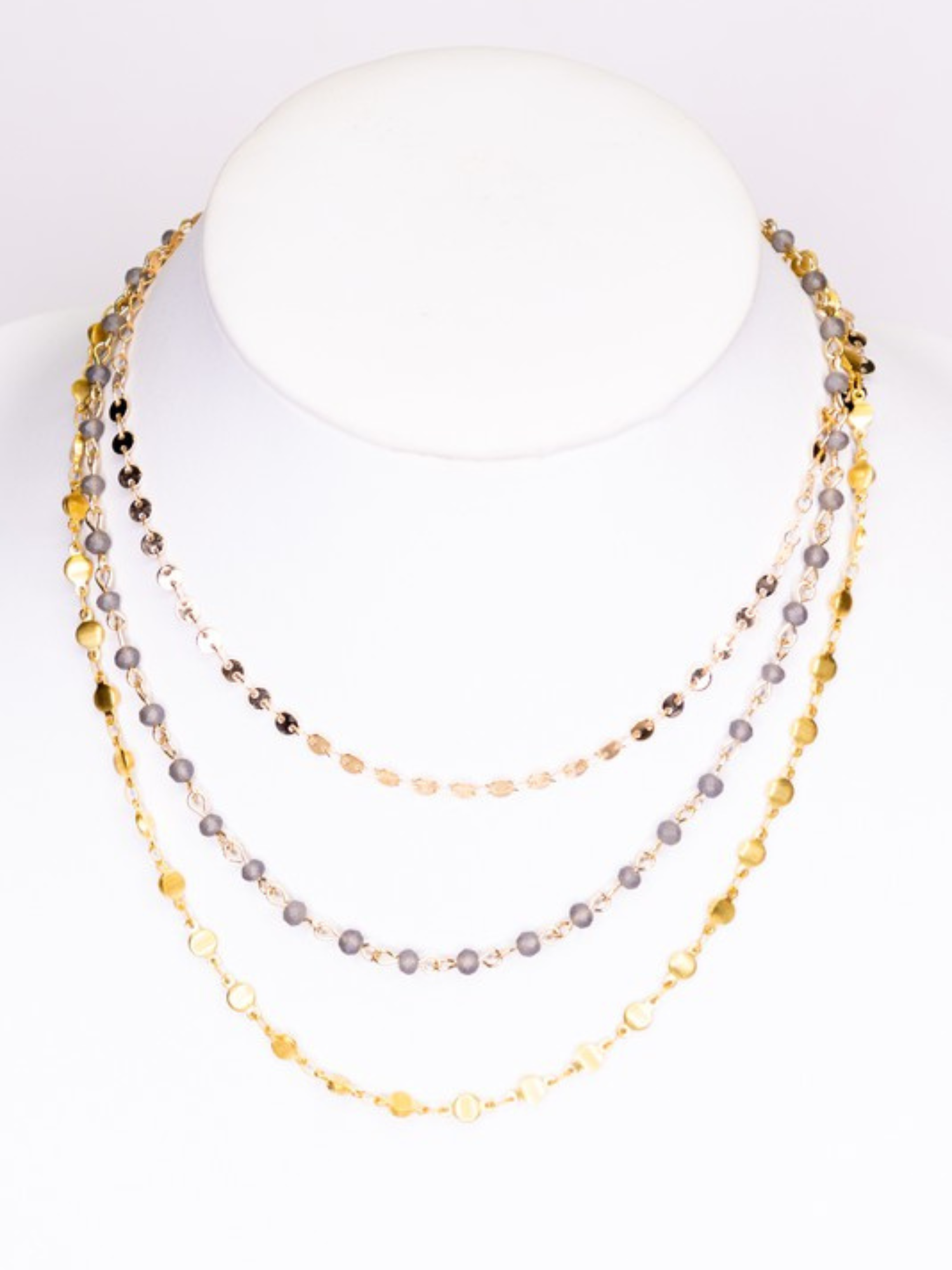 Trinity Layered Necklace - The Collective Rose