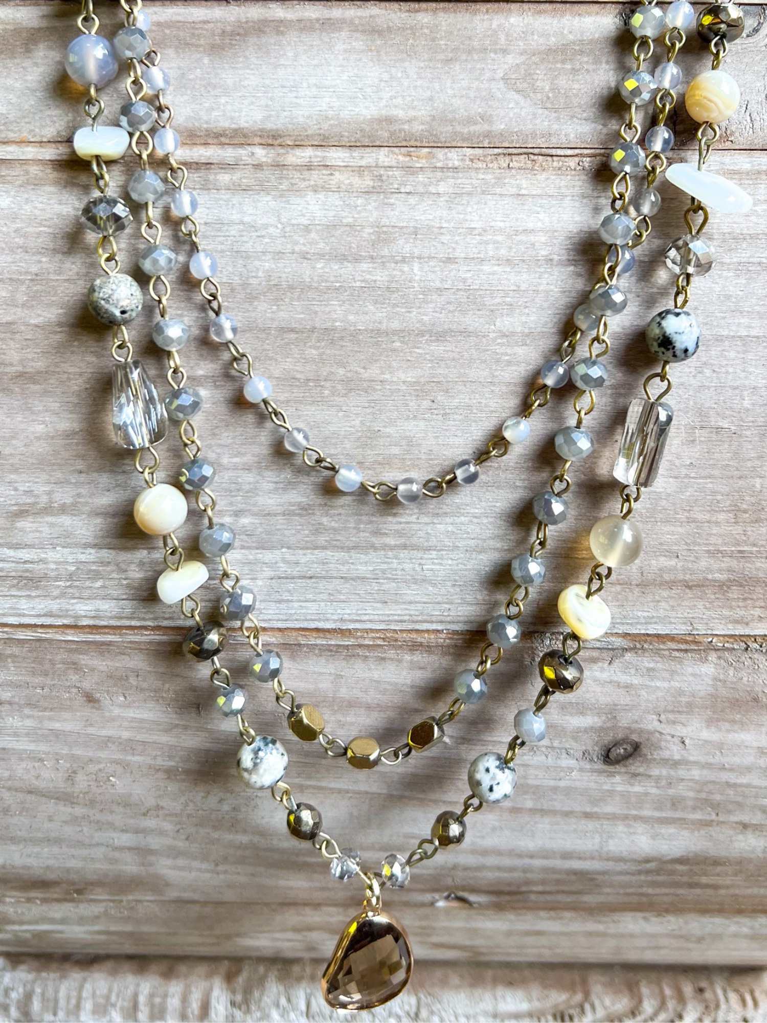 Darcy Magnetic Layered Necklace - The Collective Rose