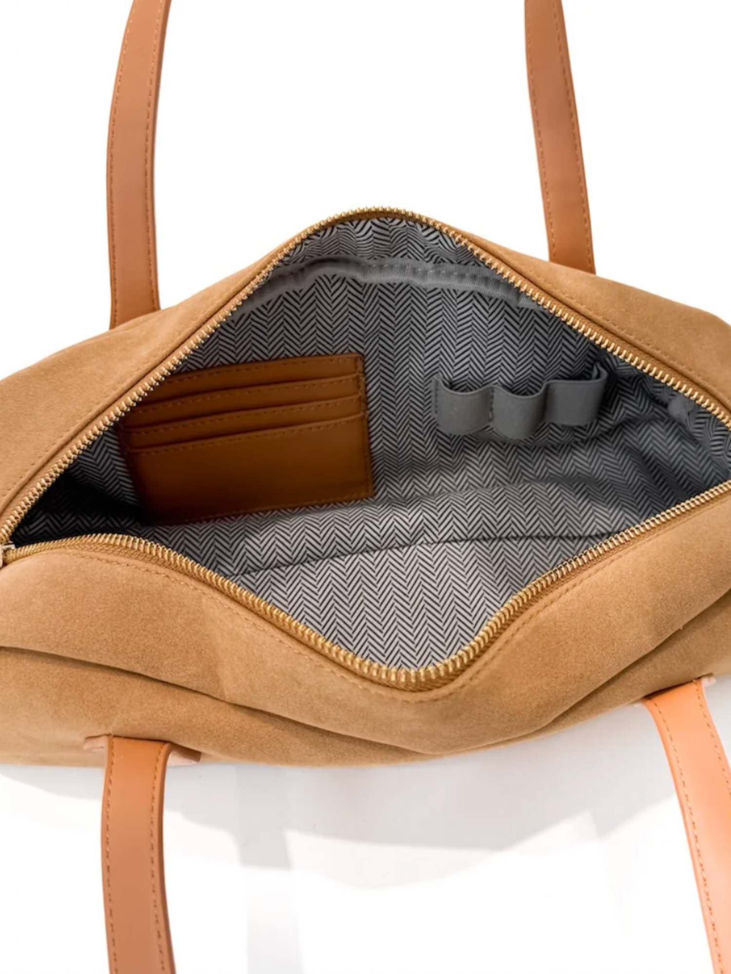 Sally Suede Barrel Shoulder Bag - Camel - The Collective Rose