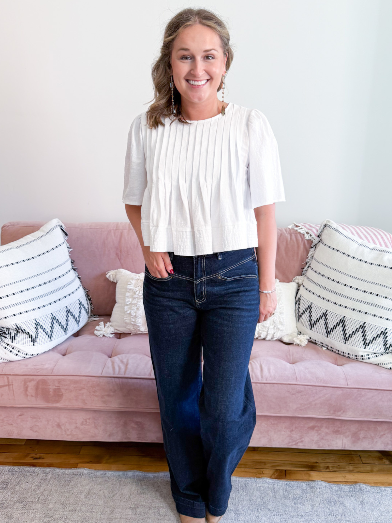 Celia Flutter Sleeve Blouse - The Collective Rose