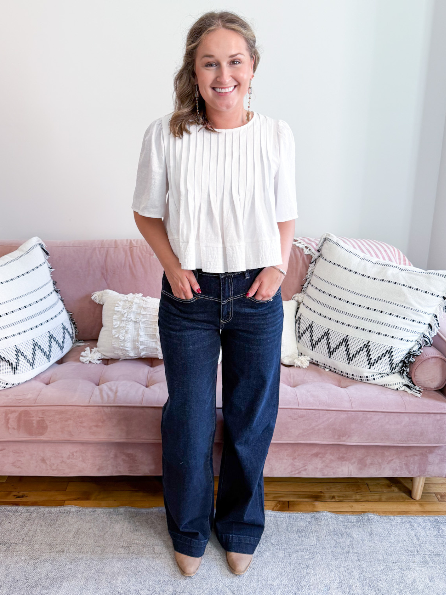 Celia Flutter Sleeve Blouse - The Collective Rose