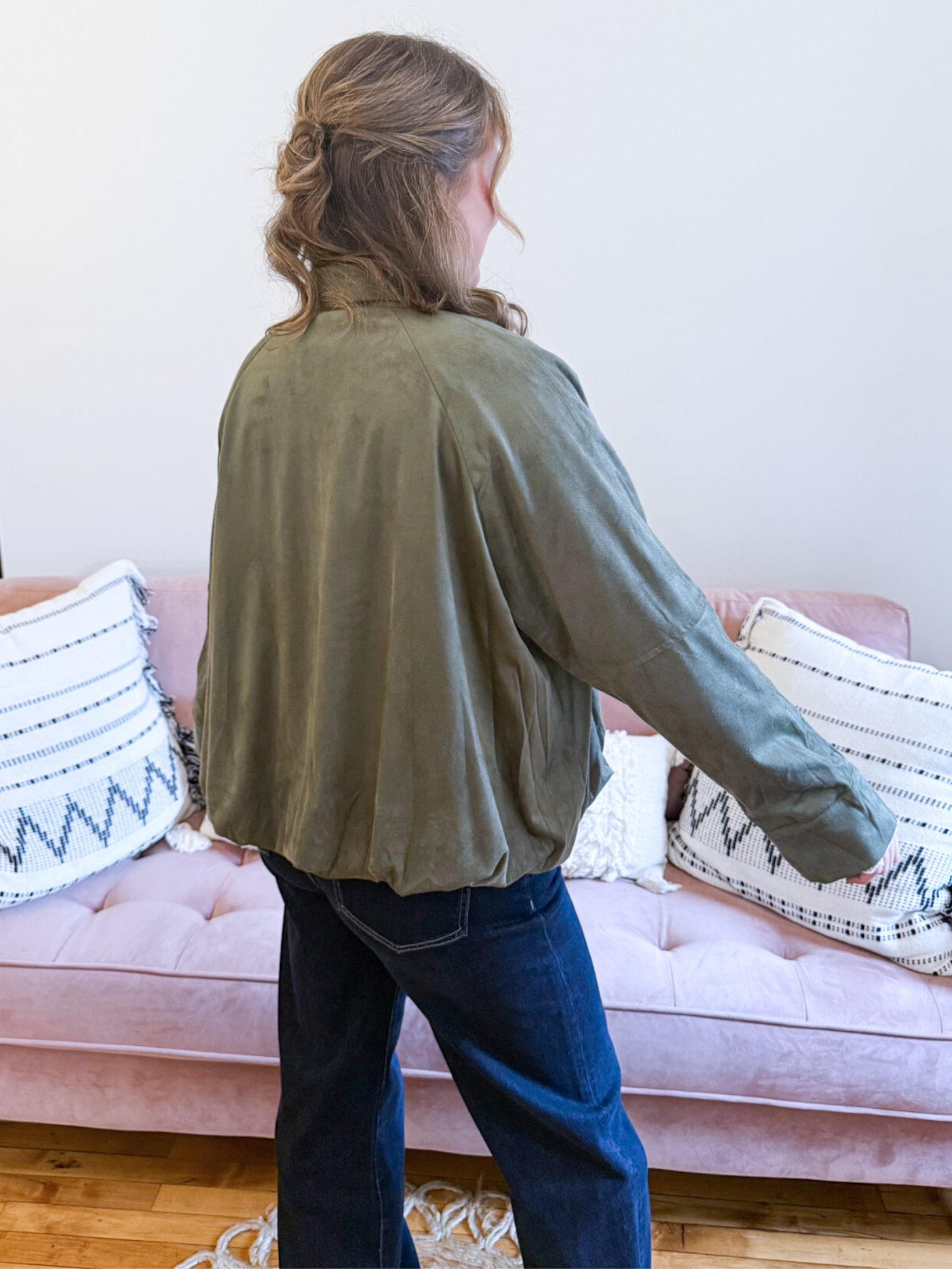 Tatum Bubble Hem Jacket - The Collective Rose