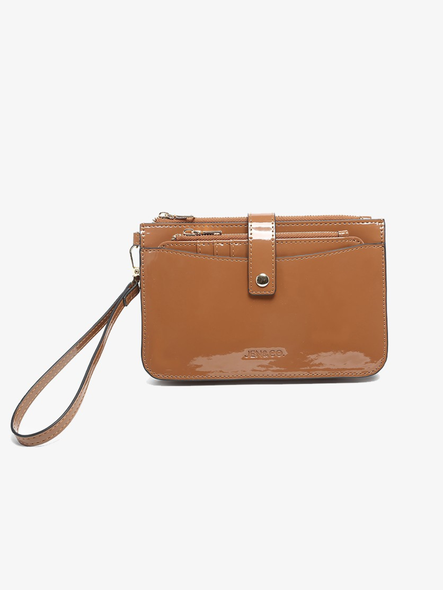 Jackie Wristlet + Wallet - Brown - The Collective Rose