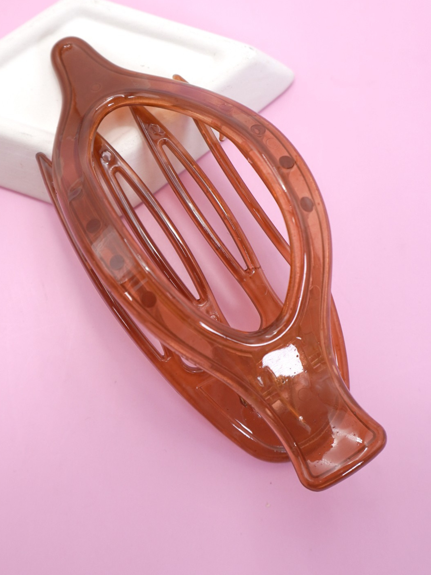 Flat Lay Hair Claw Clip - The Collective Rose