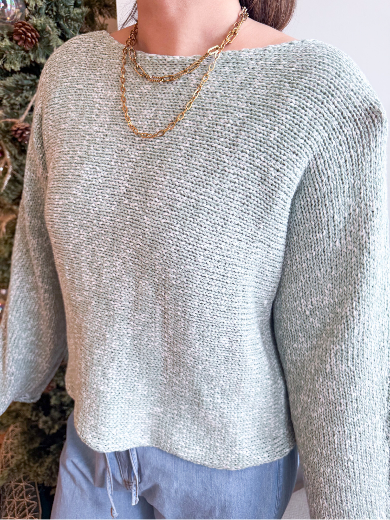 Ainsley Two Tone Sweater