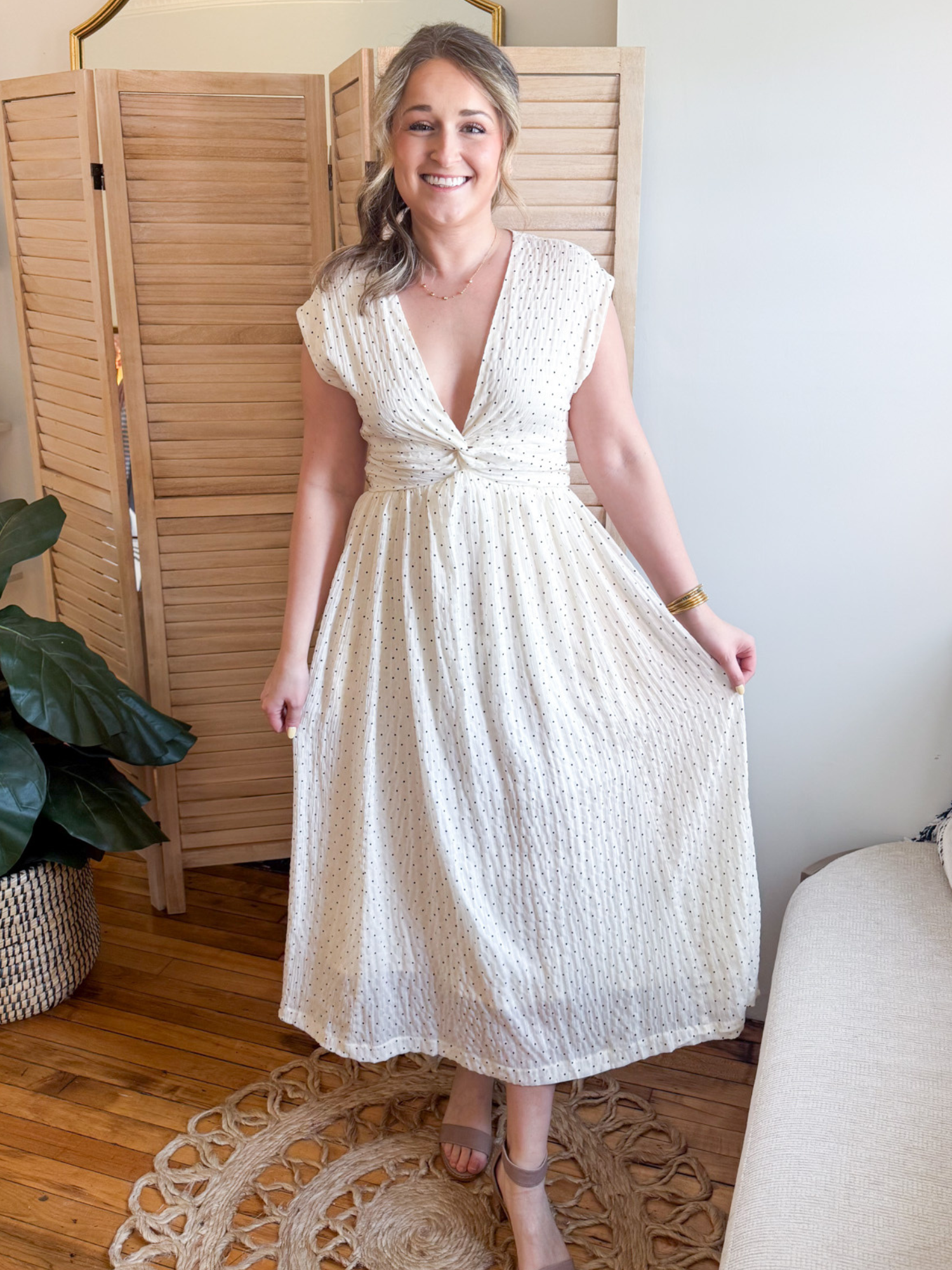 Lennie Polka Dot Maxi Dress - The Collective Rose