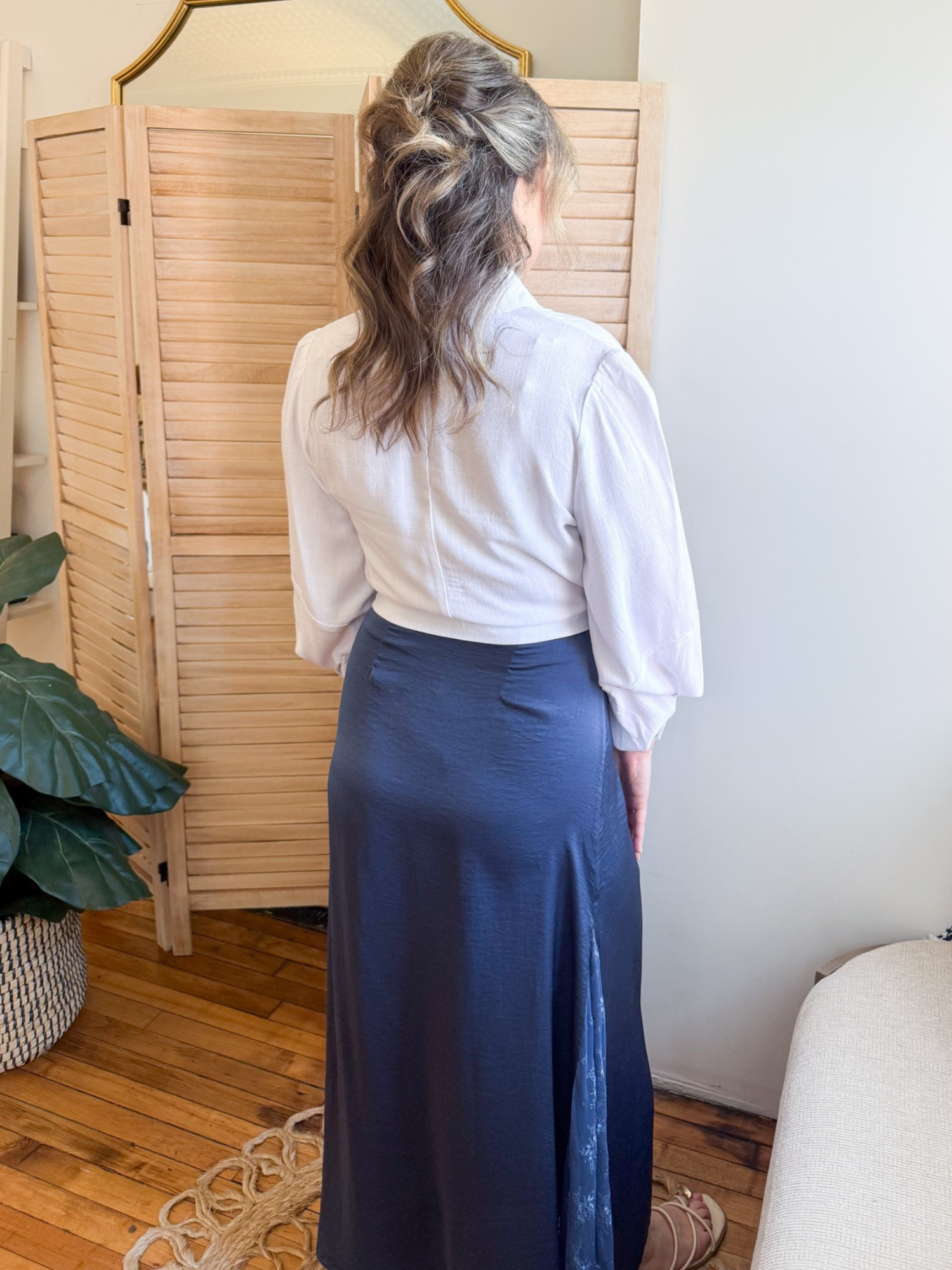 Saylor Front Tie Blouse - The Collective Rose