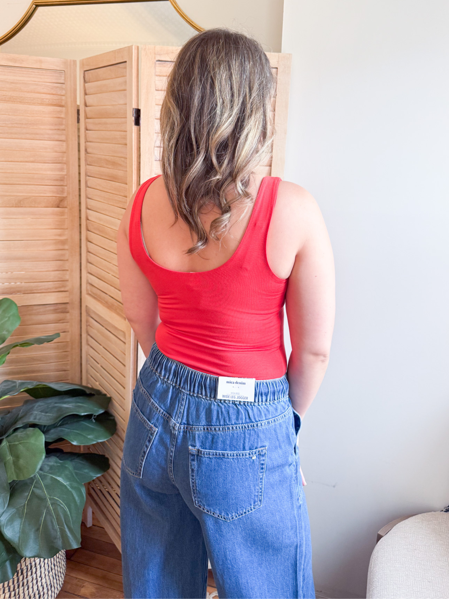 Scoop Neck Everyday Tank - Tomato - The Collective Rose