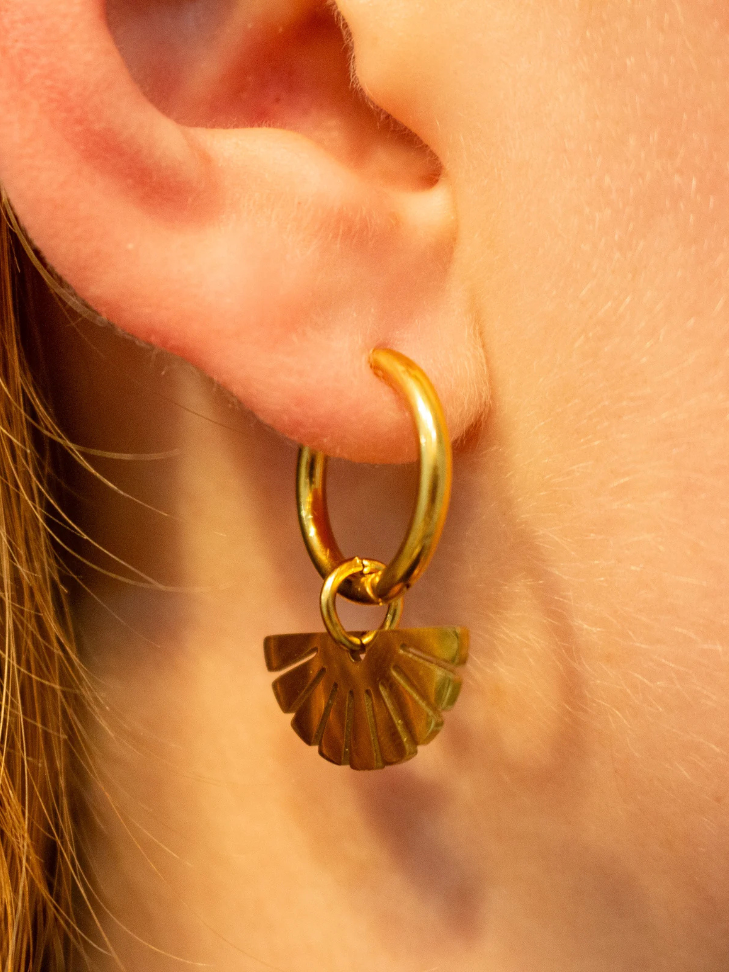 Sunshine Charm Huggie Earrings
