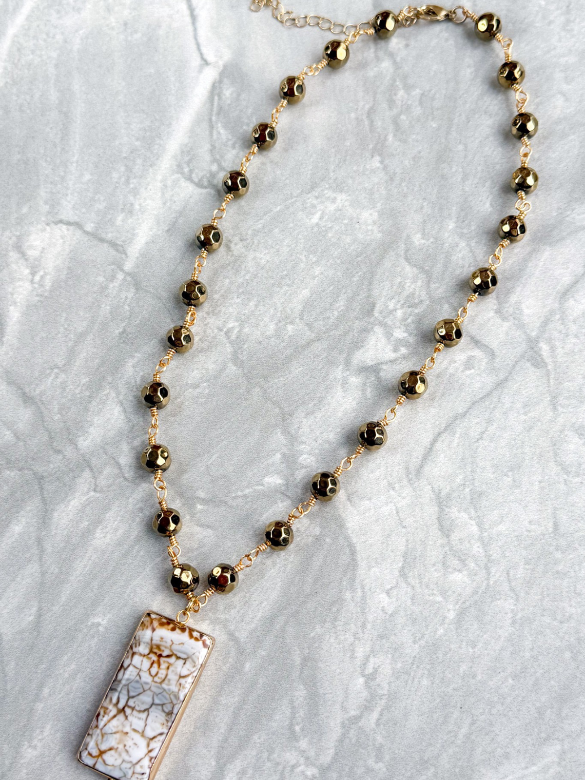Talus Gold Necklace - Earth