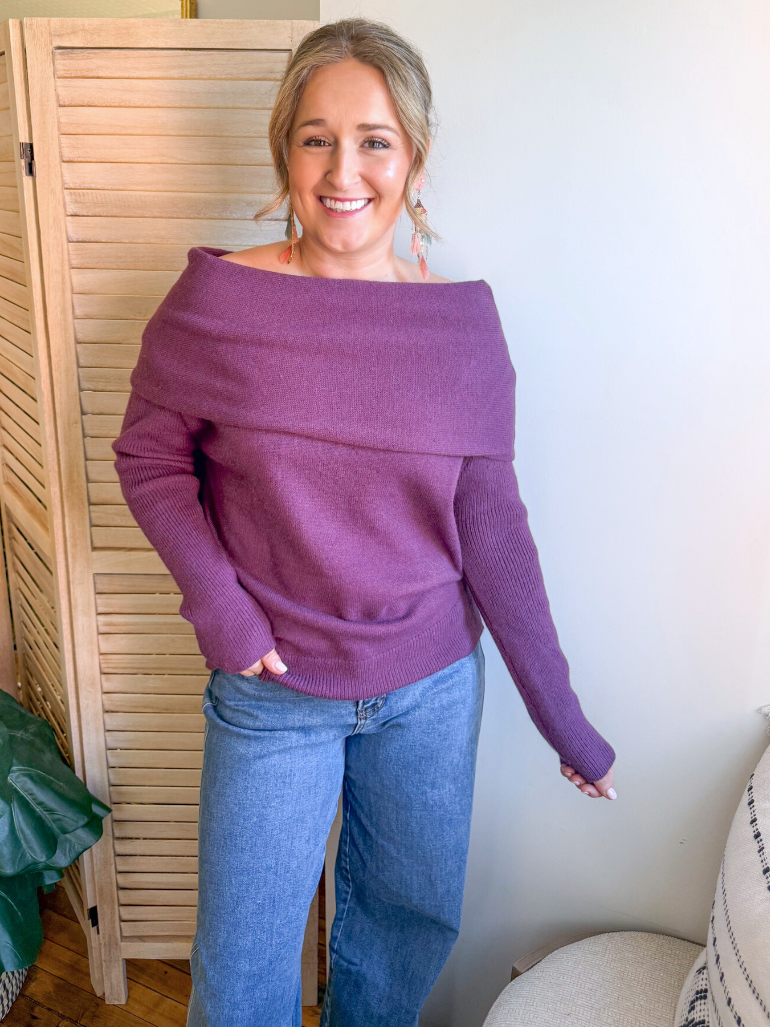 Viola Off The Shoulder Sweater